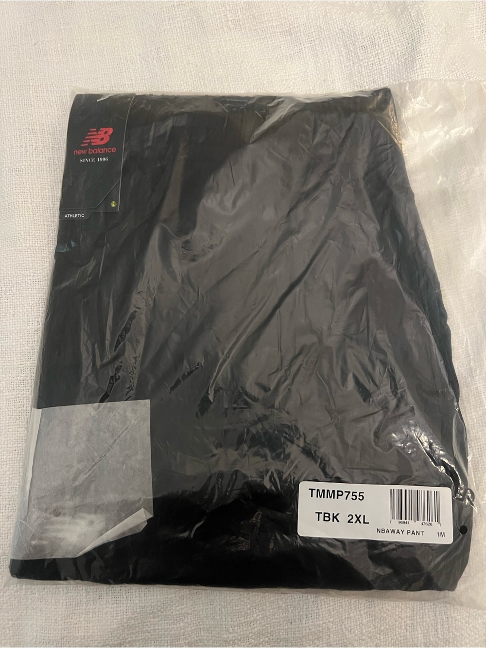New Balance Black Away Team Pants Sz 2XL Zippered Pockets and Dry-Fit - Picture 2 of 13